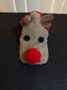 Rising Star Reindeer Kids Hat - Brown, Red, Black
